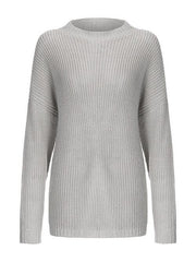 Round Neck Drop Shoulder Sweater