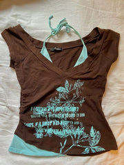 Garden Whisper Halter-strap Top