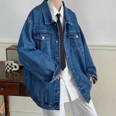 Denim Jeans Jacket With Multi-pockets