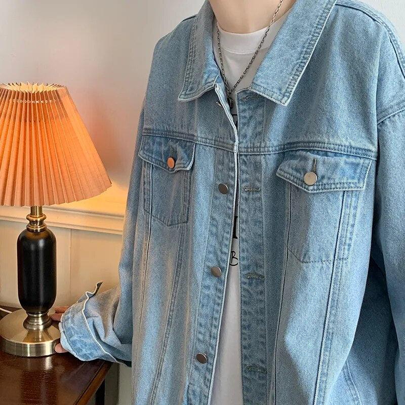 Denim Jeans Jacket With Multi-pockets