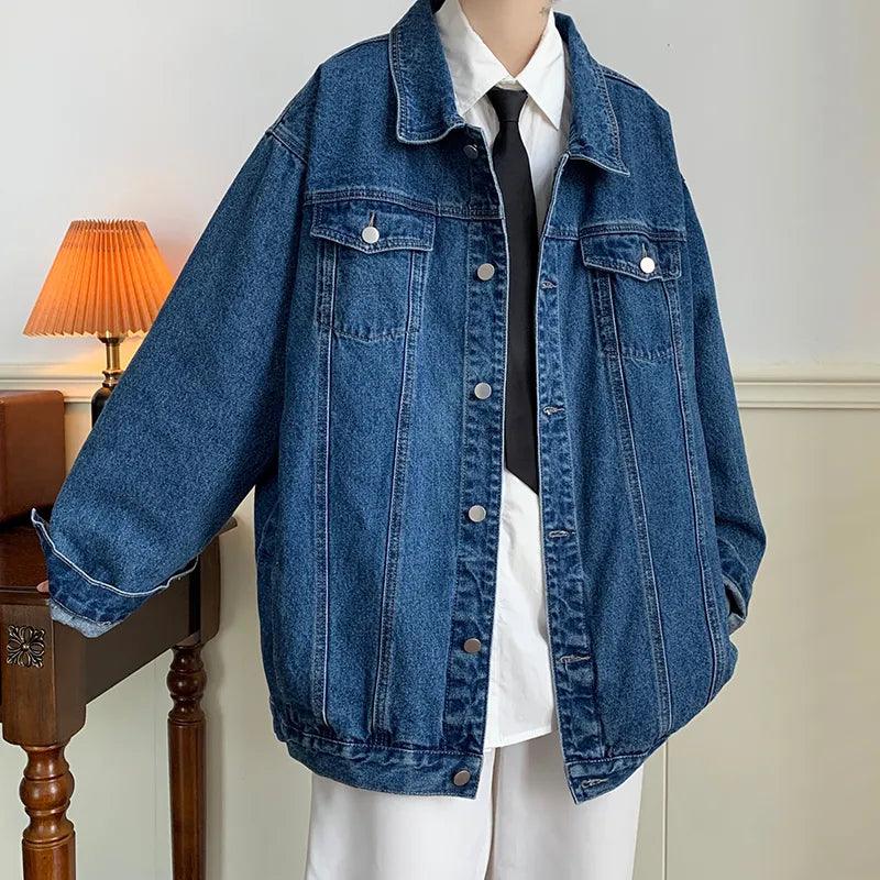 Denim Jeans Jacket With Multi-pockets