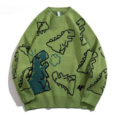 Dinosaur Cartoon Sweater