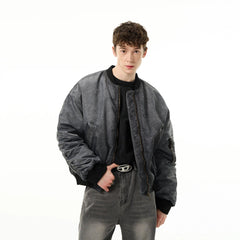 Distressed Bomber Jacket