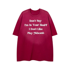 "Don't Say" Retro Printed T-Shirt