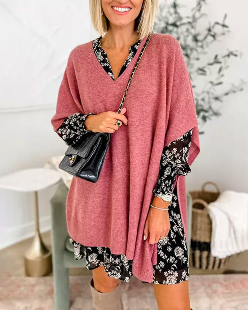 Elegant v-neck Pullover Sweater