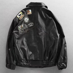 Embroidery  Leather Jacket