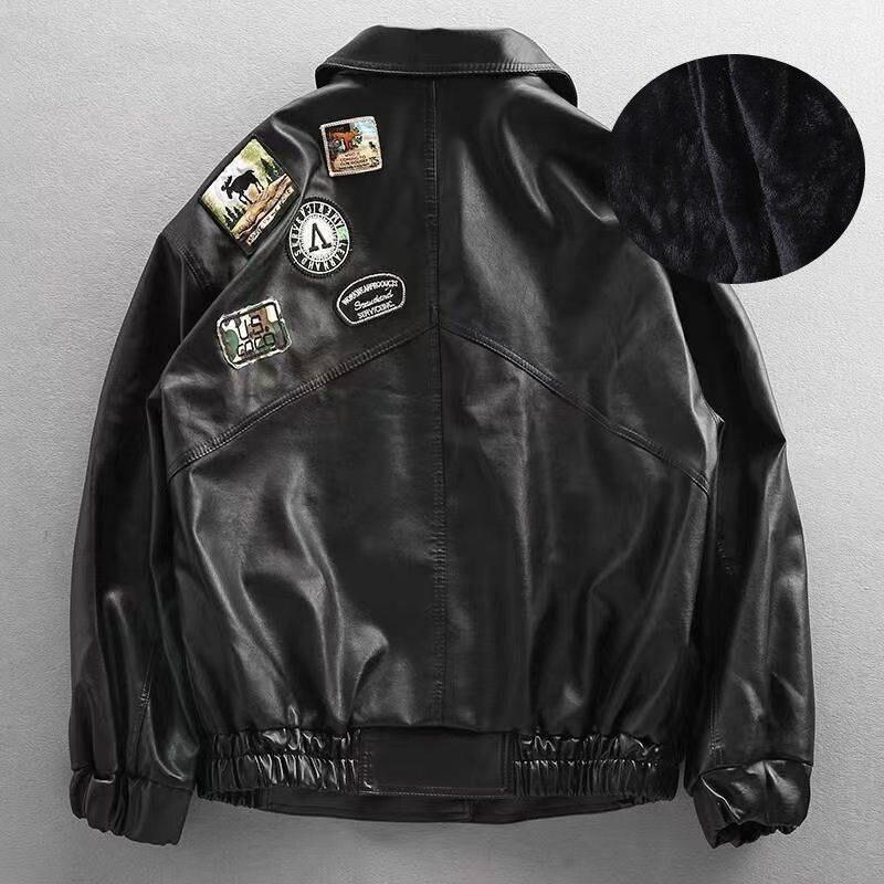 Embroidery  Leather Jacket