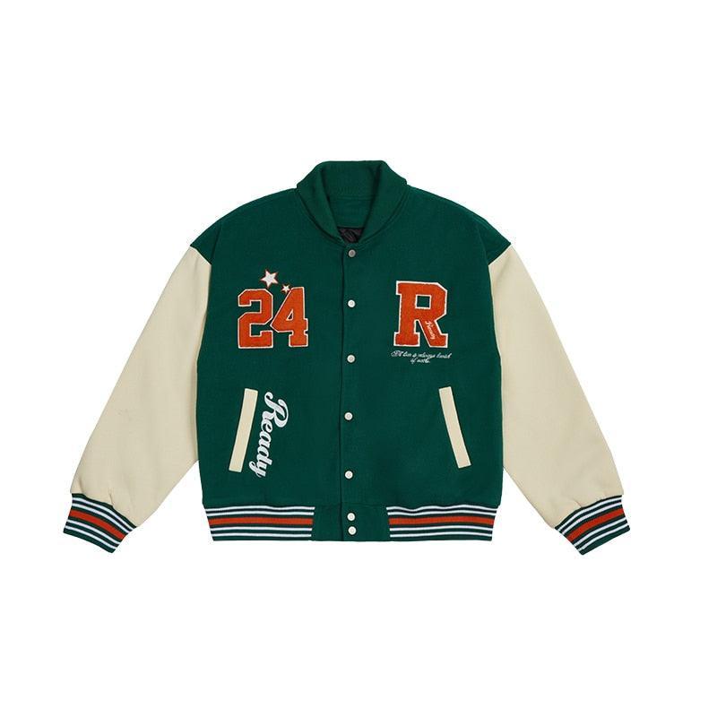 Embroidery Varsity Jacket