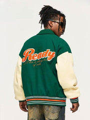 Embroidery Varsity Jacket