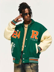Embroidery Varsity Jacket