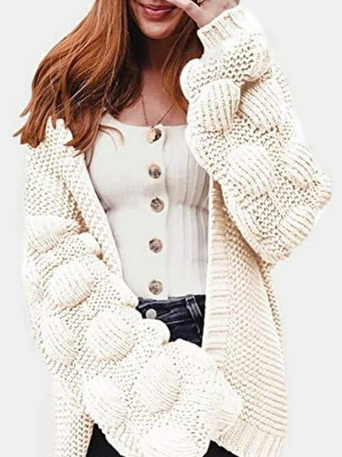 Open Front Oversized Fashion Long Sleeve Cardigan Sweater