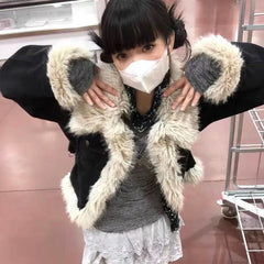 Fairycore Patched Denim Coat