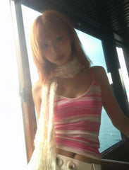 Fairycore Pink Striped Cami