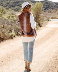 Faux Fur Pocketed Parker Vest