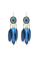 Feather Drop Earrings - HouseofHalley