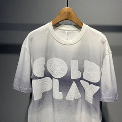 Fingerprint Printed Crewneck T-Shirt