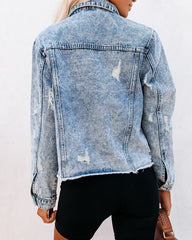 Frankie Distressed Denim Jacket