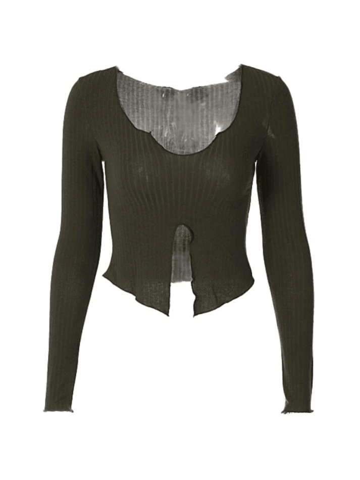 Fungus Slit Slim Long Sleeve Tee - HouseofHalley