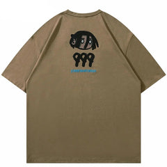 Funny Cartoon Printed Oversized T-Shirt