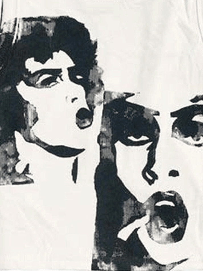 Funny Face Print Cropped Tank Top - HouseofHalley