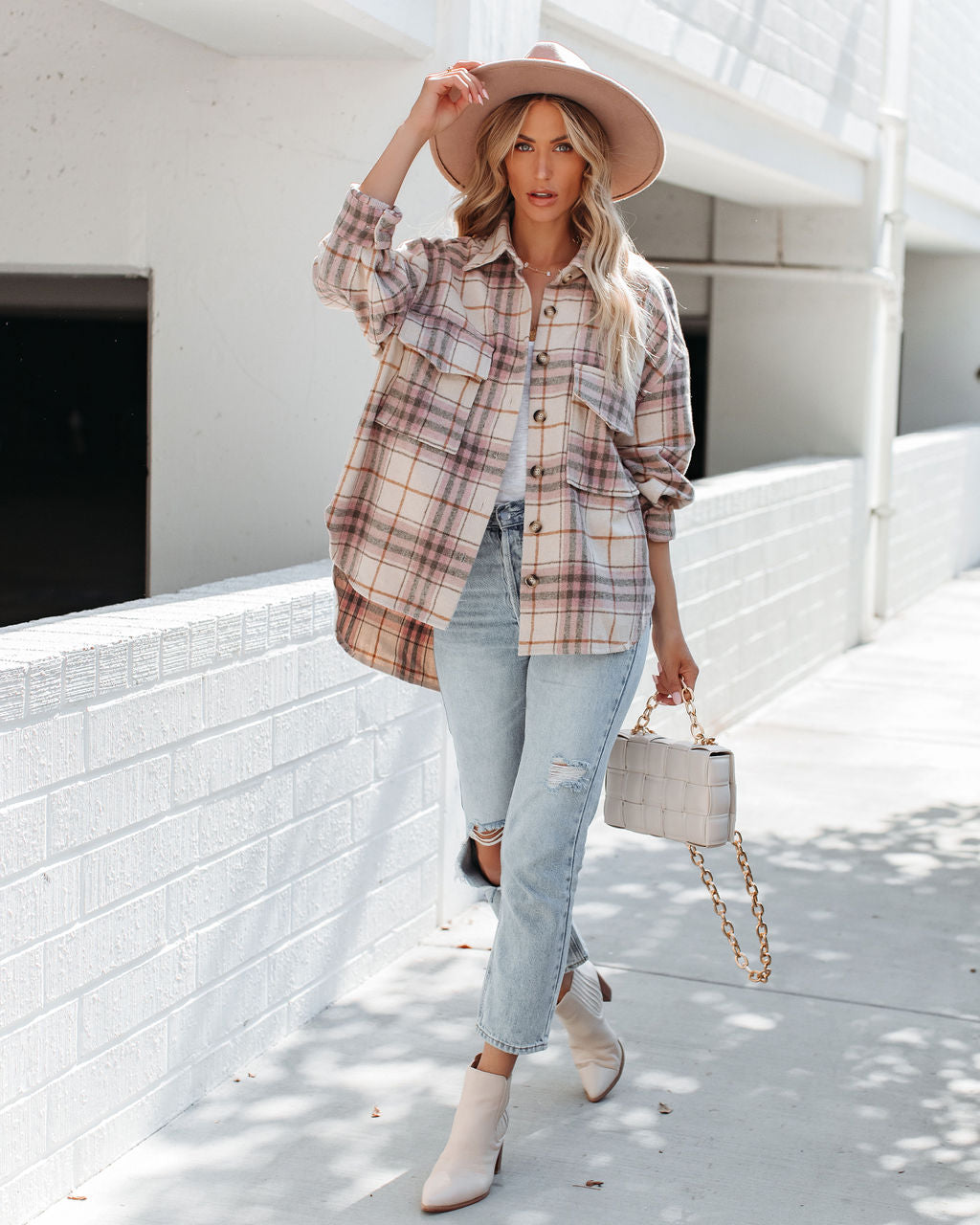 Gilroy Button Down Plaid Shacket