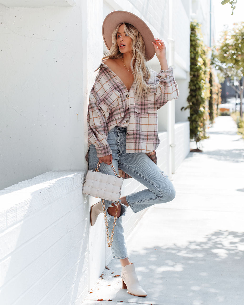 Gilroy Button Down Plaid Shacket