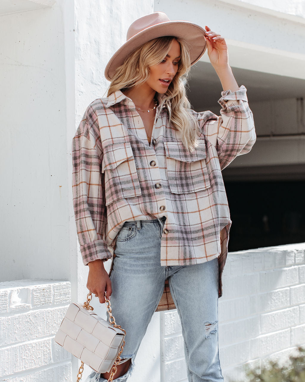 Gilroy Button Down Plaid Shacket