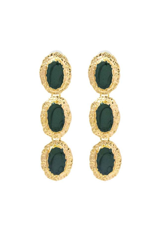 Gold-tone Crystal Drop Earrings - HouseofHalley