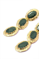 Gold-tone Crystal Drop Earrings