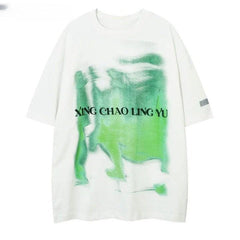 Gothic Letter Printed T-Shirt