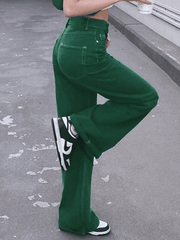 Green Wash Vintage Boyfriend Jeans - HouseofHalley