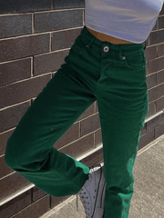 Green Wash Vintage Boyfriend Jeans - HouseofHalley