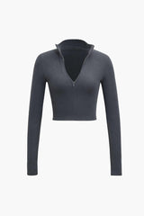 Half Zip Long Sleeve Top - HouseofHalley