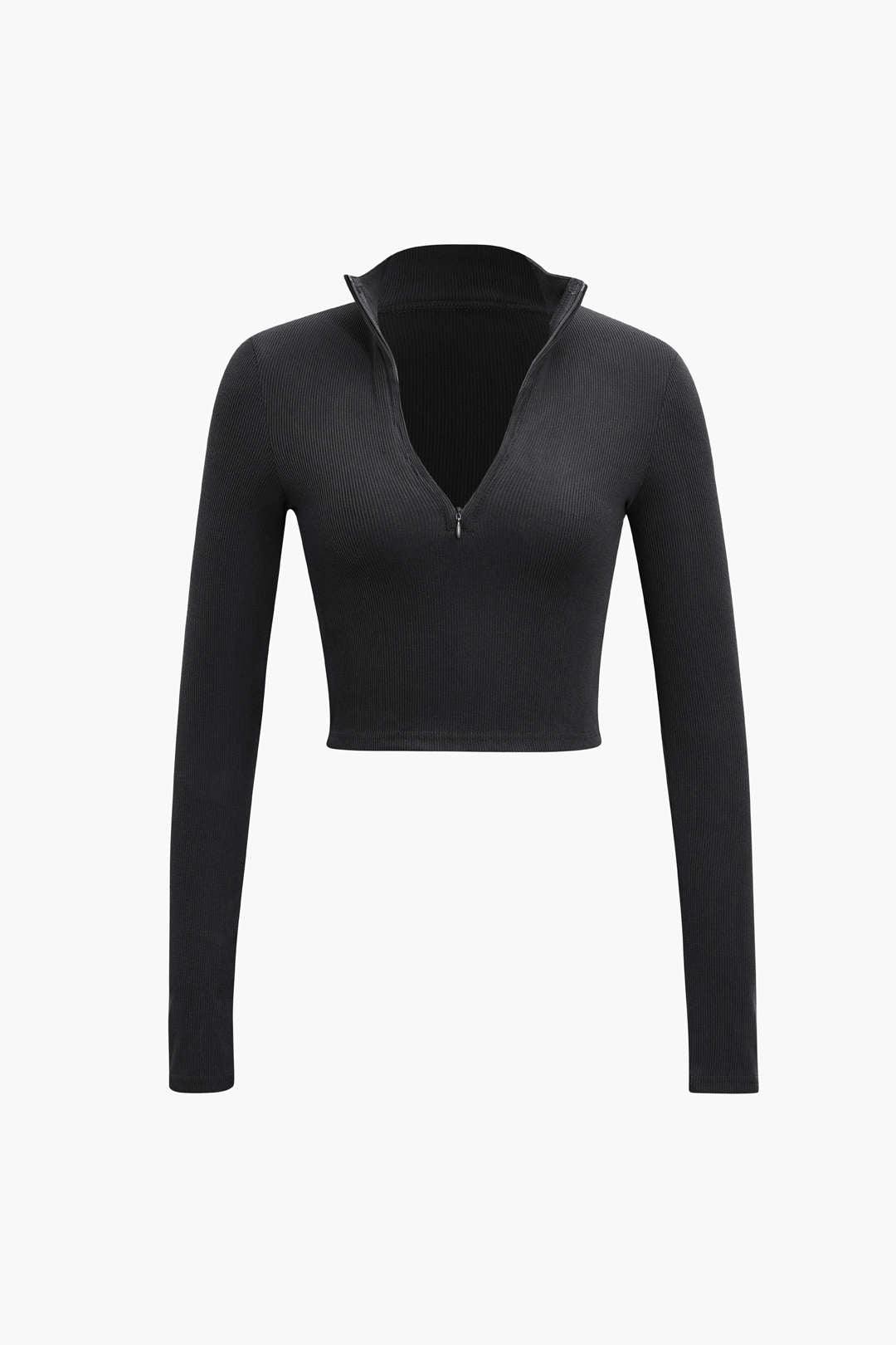 Half Zip Long Sleeve Top - HouseofHalley