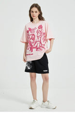 Harajuku Cartoon Graphic Oversized T-Shirt