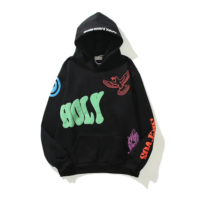 Harajuku "HOLY" print Hoodie