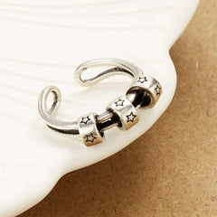 Harajuku Y2K Black Star Rings