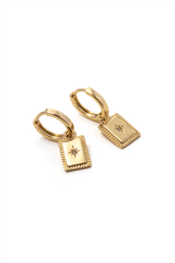 Hexagram Charm Earrings