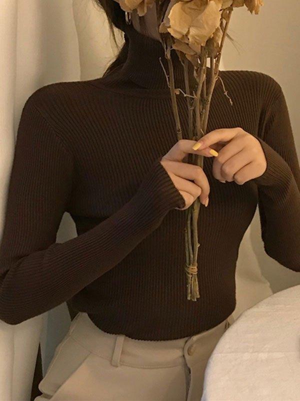 High Neck Jumper Knit Top - HouseofHalley