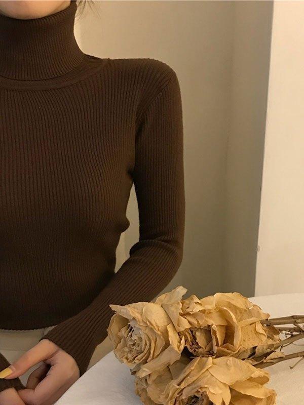 High Neck Jumper Knit Top - HouseofHalley