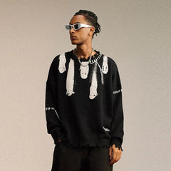 Hole Ghost Graphic Streetwear