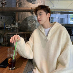 Hooded Casual Knitted Sweater