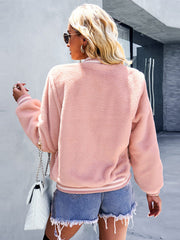 Women's Warm Fleece Long Sleeve Zip Jacket