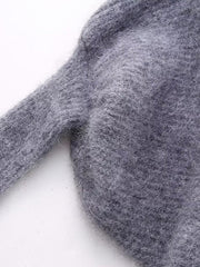 Women's Style Asymmetrical Knitted Sleeve Long Sleeve One Sleeve Sweater top