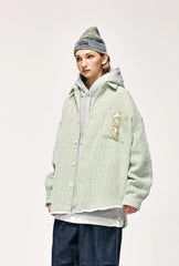 Casual Oversized Plaid Shirt Jacket