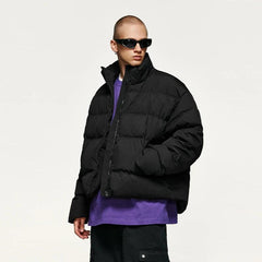 Windproof Crop Puffer Jacket