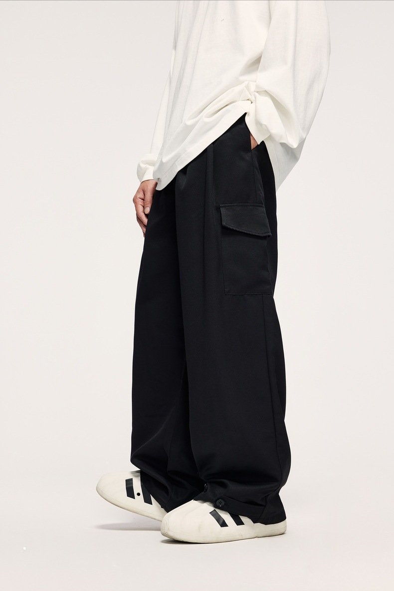 Double Pleated Outdoor Suit Trousers