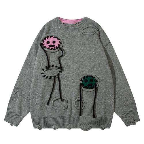 Knitted Face Loose Sweater