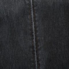 Gradient Denim Zipper Shirt
