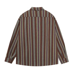 Vintage Retro Stripe Tie Shirt
